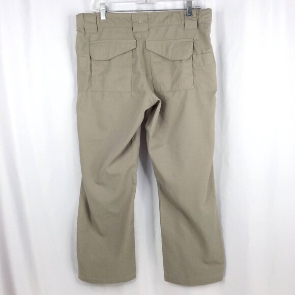 Tru-Spec Tactical Cargo Pants Womens Size 14 Beige Ripstop Cotton Poly 36x27 - Picture 2 of 10